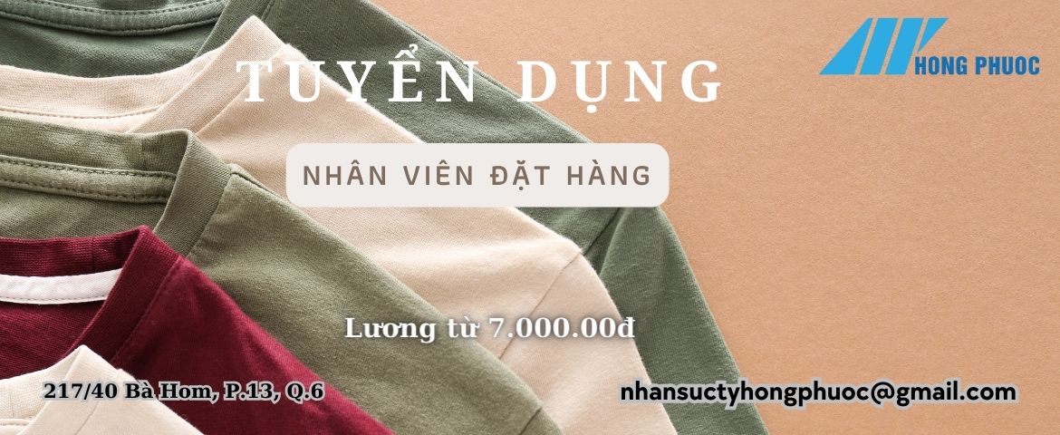 TUYỂN DỤNG NHÂN VIÊN ĐẶT HÀNG